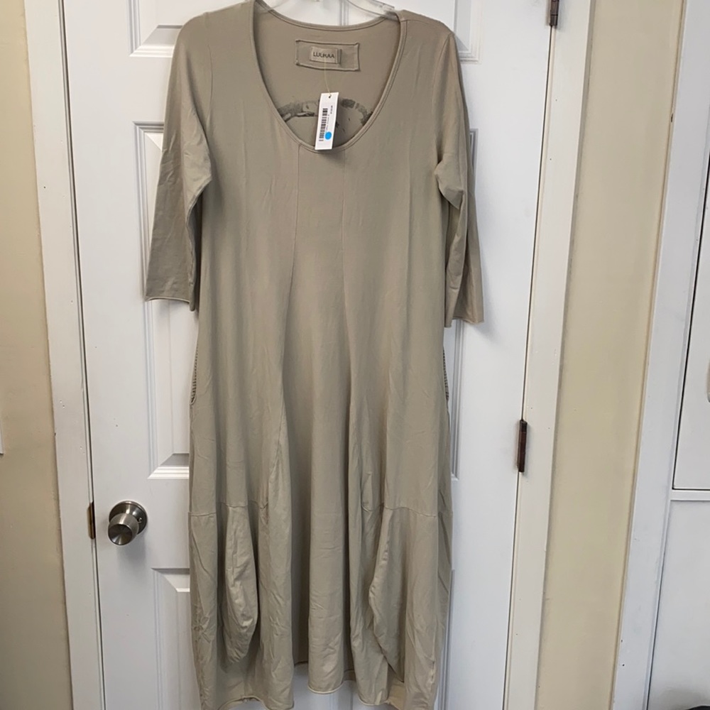 Luukaa beige dress (size 1 or US 8)